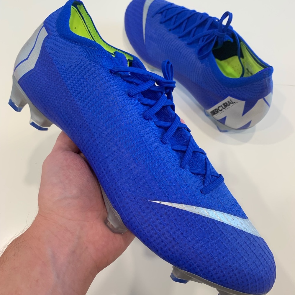 NEW NIKE MERCURIAL VAPOR 12 ELITE FG CLEATS BLUE